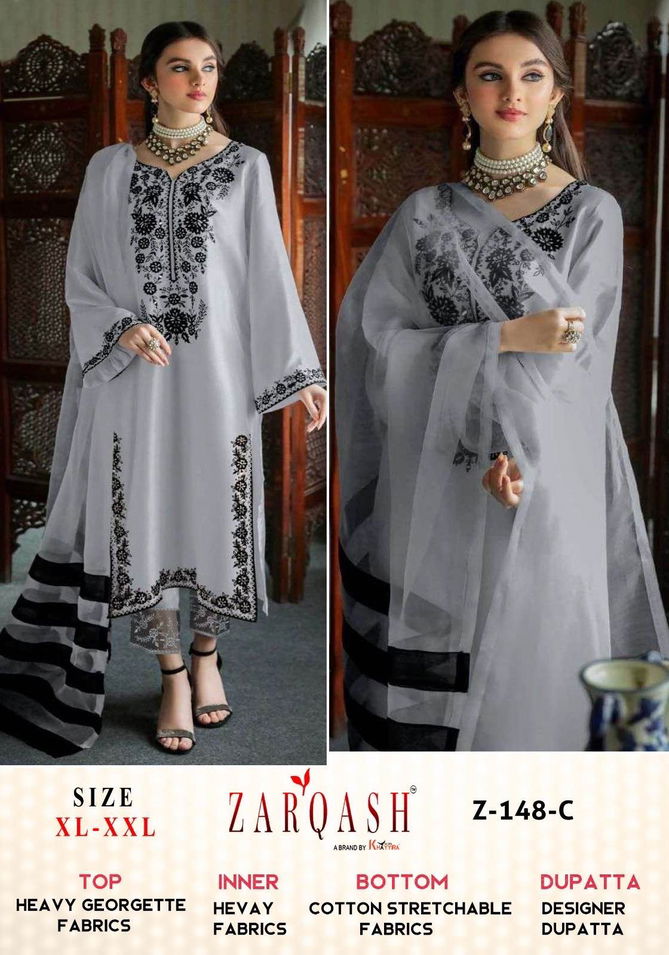 Zarqash Z 148 Hit Pakistani Suits Readymade Catalog
